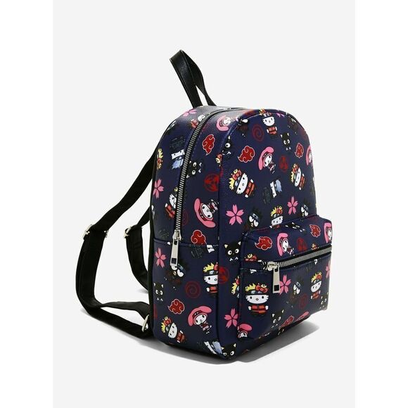 Naruto Shippuden X Hello Kitty And Friends Character Mini Backpack Bag - Picture 2 of 3